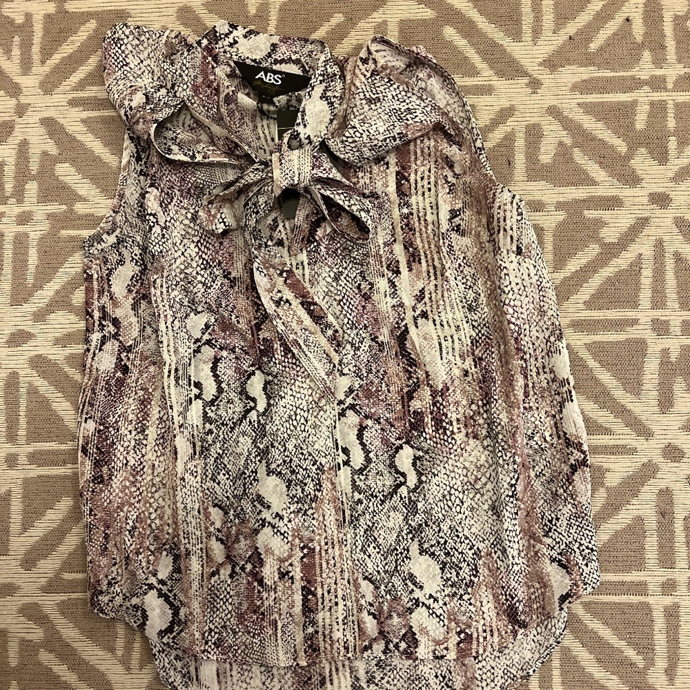 A B S sleeveless blouse